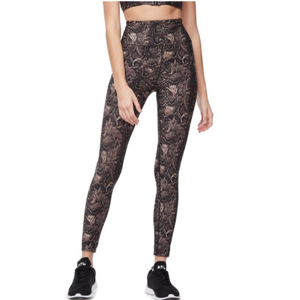 GOOD AMERICAN Performance leggings pants snakeskin